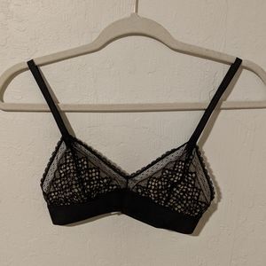 black bralette